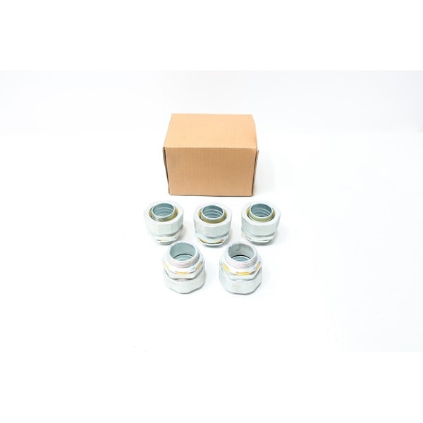 Crouse-Hinds Conduit Fitting Connector, 1-1/4 in, Liquid-Tight, Malleable Iron LT125 - main